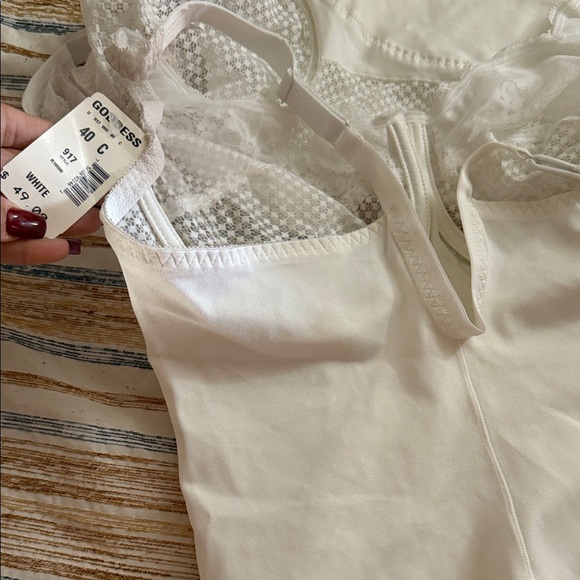 Goddess White Lace Shapewear Bodysuit - Picture 9 of 9